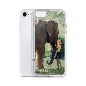 Elephant and Boy iPhone Case