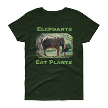 Load image into Gallery viewer, Elephants Eat Plants T-shirt for Women