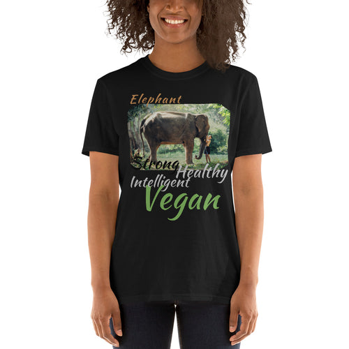 Inspiring Elephant Vegan T-shirt for Men and Women