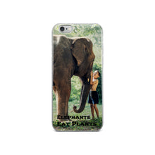 Load image into Gallery viewer, Elephants Eat Plants iPhone Case