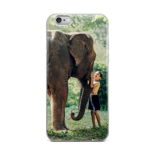 Elephant and Boy iPhone Case