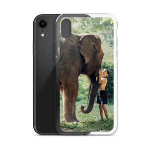 Elephant and Boy iPhone Case