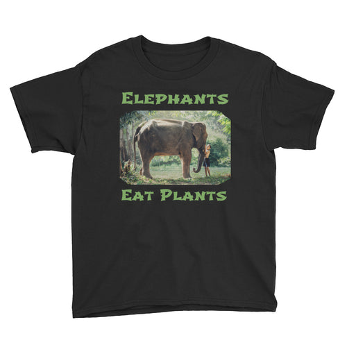 Elephants Eat Plants T-shirt in Youth sizes