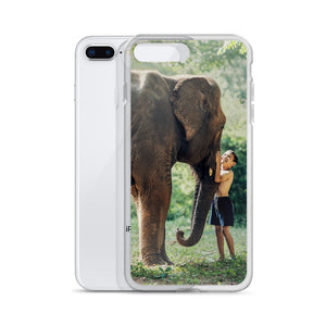 Elephant and Boy iPhone Case