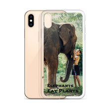 Load image into Gallery viewer, Elephants Eat Plants iPhone Case