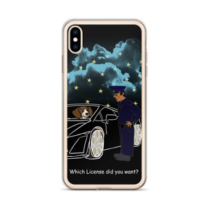 Sports Car with Beagle iPhone Case