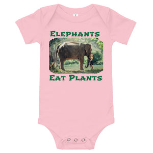 Elephants Eat Plants T-Shirt Onesie