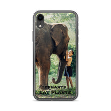 Load image into Gallery viewer, Elephants Eat Plants iPhone Case