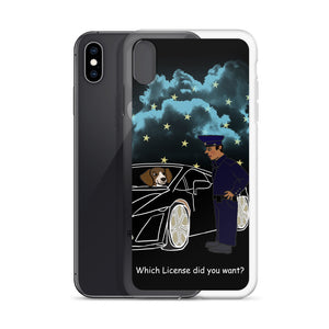 Sports Car with Beagle iPhone Case