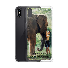 Load image into Gallery viewer, Elephants Eat Plants iPhone Case