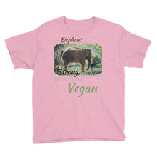 Load image into Gallery viewer, Inspiring Elephant Vegan T-shirt for Children