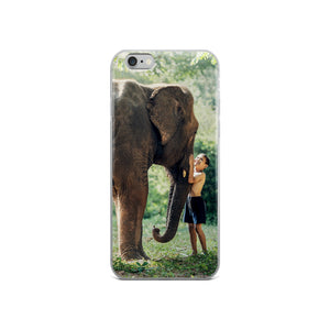 Elephant and Boy iPhone Case