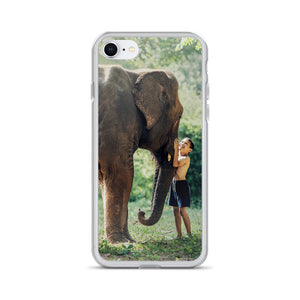 Elephant and Boy iPhone Case