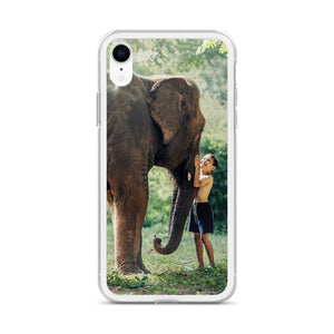 Elephant and Boy iPhone Case