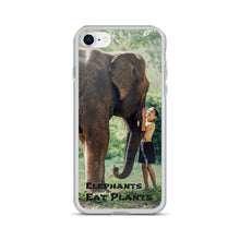 Load image into Gallery viewer, Elephants Eat Plants iPhone Case