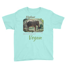 Load image into Gallery viewer, Inspiring Elephant Vegan T-shirt for Children