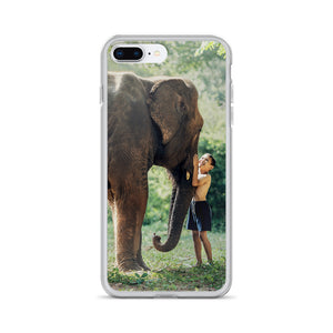 Elephant and Boy iPhone Case