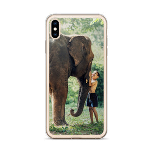 Elephant and Boy iPhone Case