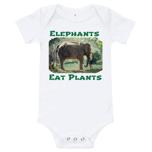 Elephants Eat Plants T-Shirt Onesie