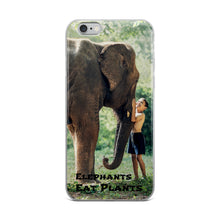 Load image into Gallery viewer, Elephants Eat Plants iPhone Case