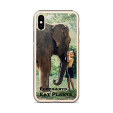 Load image into Gallery viewer, Elephants Eat Plants iPhone Case