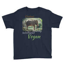 Load image into Gallery viewer, Inspiring Elephant Vegan T-shirt for Children