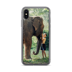 Elephant and Boy iPhone Case