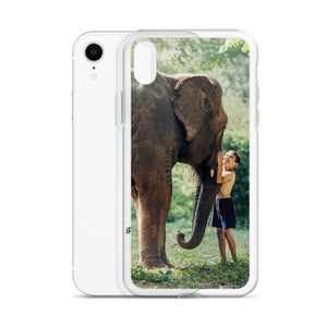 Elephant and Boy iPhone Case