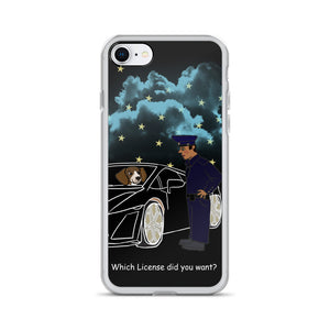 Sports Car with Beagle iPhone Case