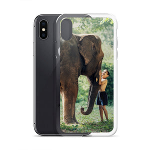 Elephant and Boy iPhone Case