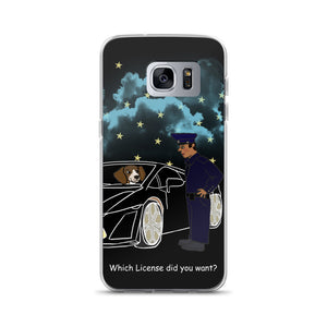 Sports Car with Beagle Samsung Case