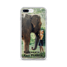 Load image into Gallery viewer, Elephants Eat Plants iPhone Case