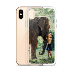 Elephant and Boy iPhone Case